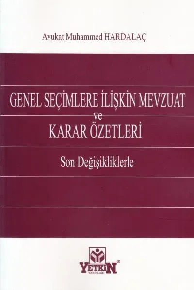Genel Seçimlere İlişkin Mevzuat kapağı